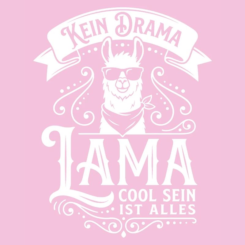 Lama avec des lunettes de soleil – Pas de drame