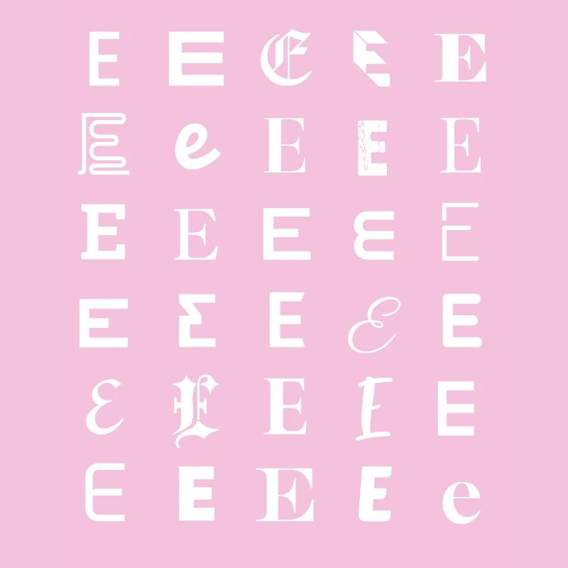 Verziertes E-Glyphen-Mosaik