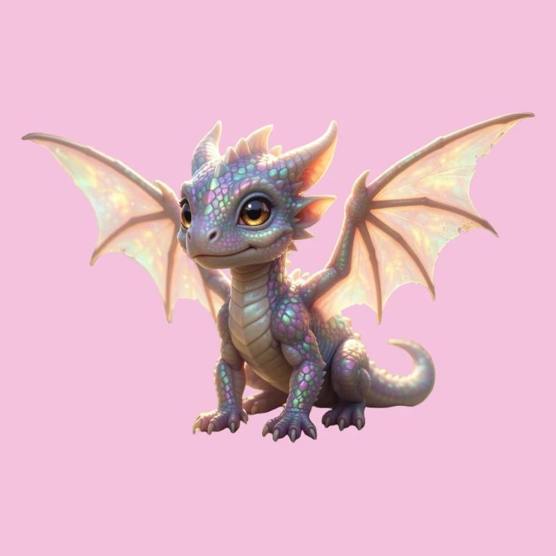 Iris Dragon: Iridescent Winged Dragon