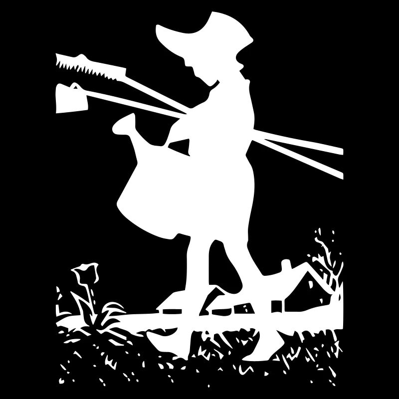 Gartenarbeit - Gießkanne - Harke - Garten