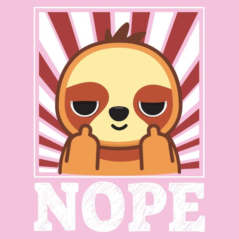 Nope - Faultier mit Mittelfinger