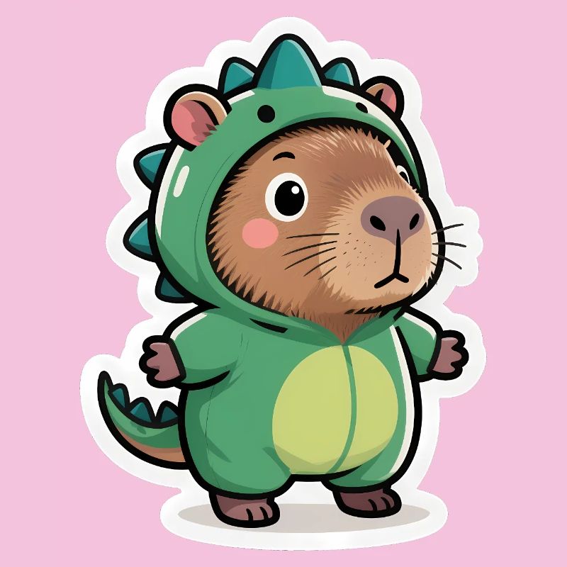 Capybara Dino Dinosaur