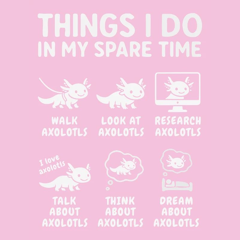 Drôle de passe-temps d’axolotl : temps de loisir