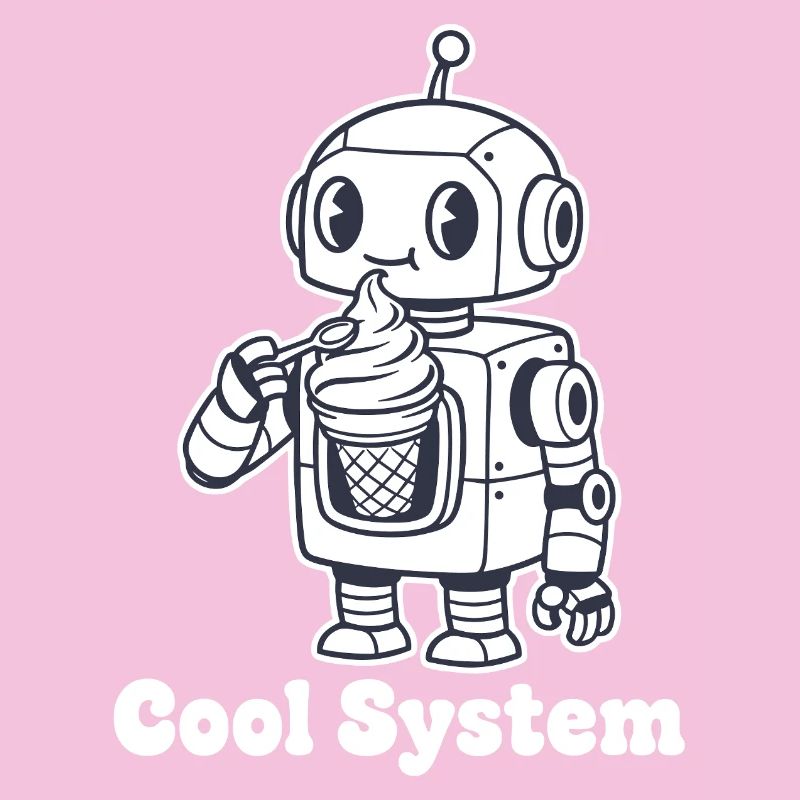 Roboter mit Eiscreme