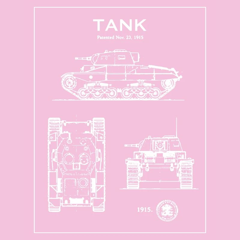 Panzerblaupause-Silhouette