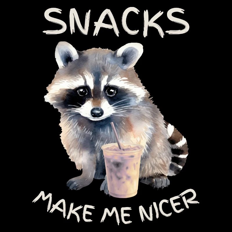 Heure du goûter des ratons laveurs