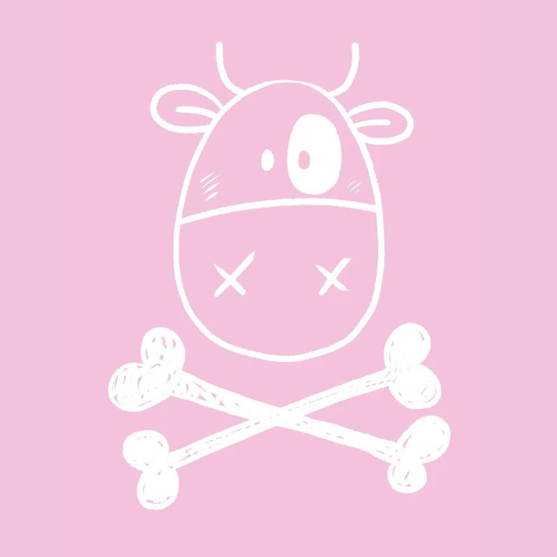 Vache de pirate je bœuf je cadeau de bande dessinée de drapeau de pirate