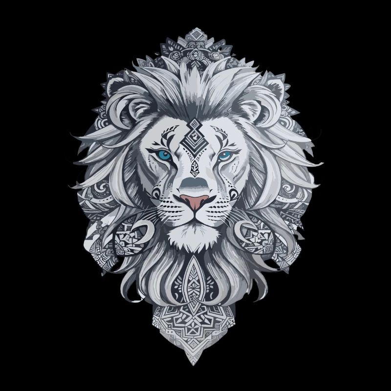 Maori-Tattoo im Löwenkopf-Stil