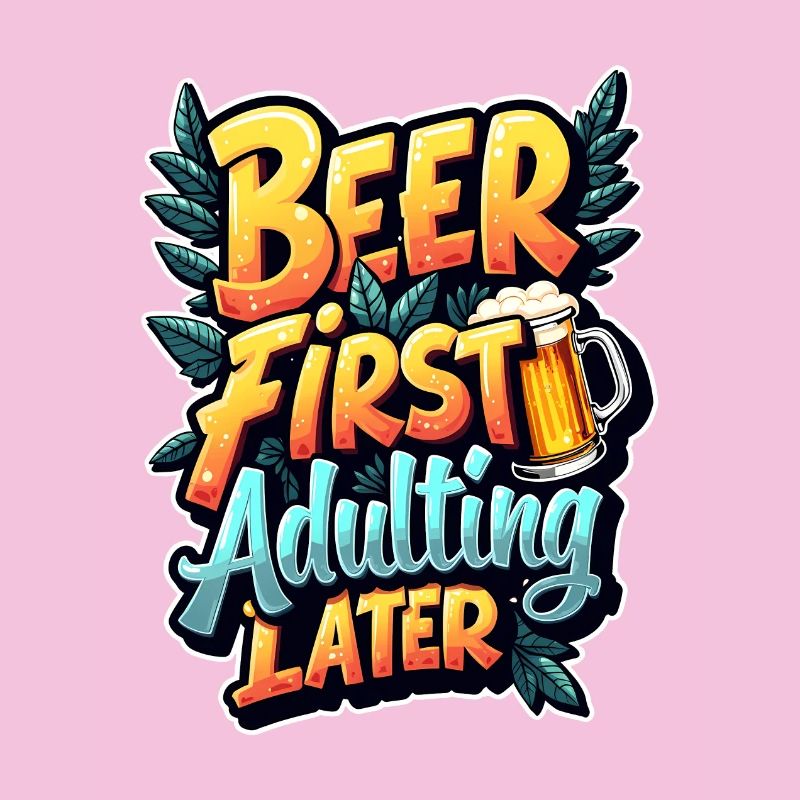 ERST BIER, DANN ERWACHSEN WERDEN