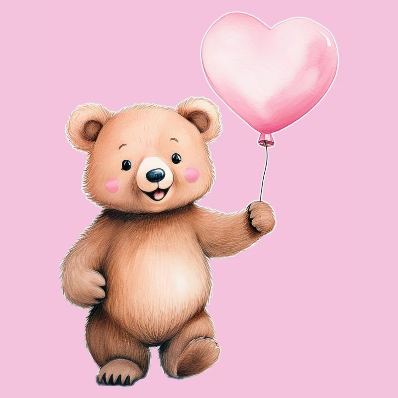 Heart Balloon Teddy