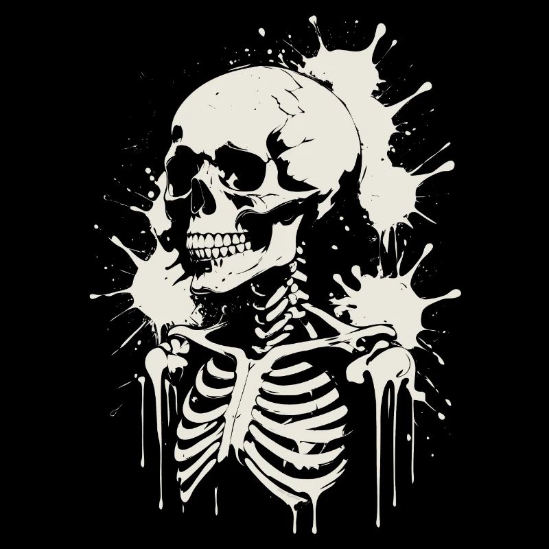 Skull Skeleton Skull & Painting