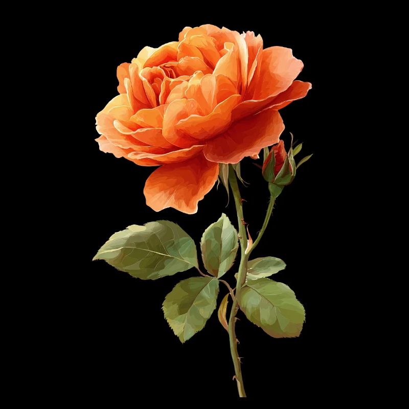 Rose orangée