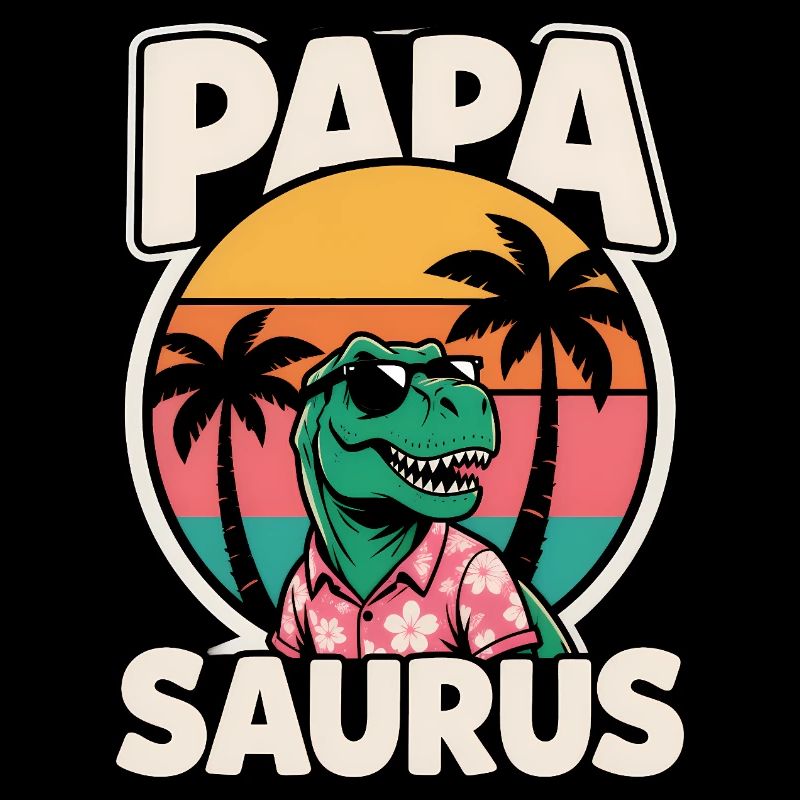 Papa Saurus Rex Dinosaur Father's Day Gift