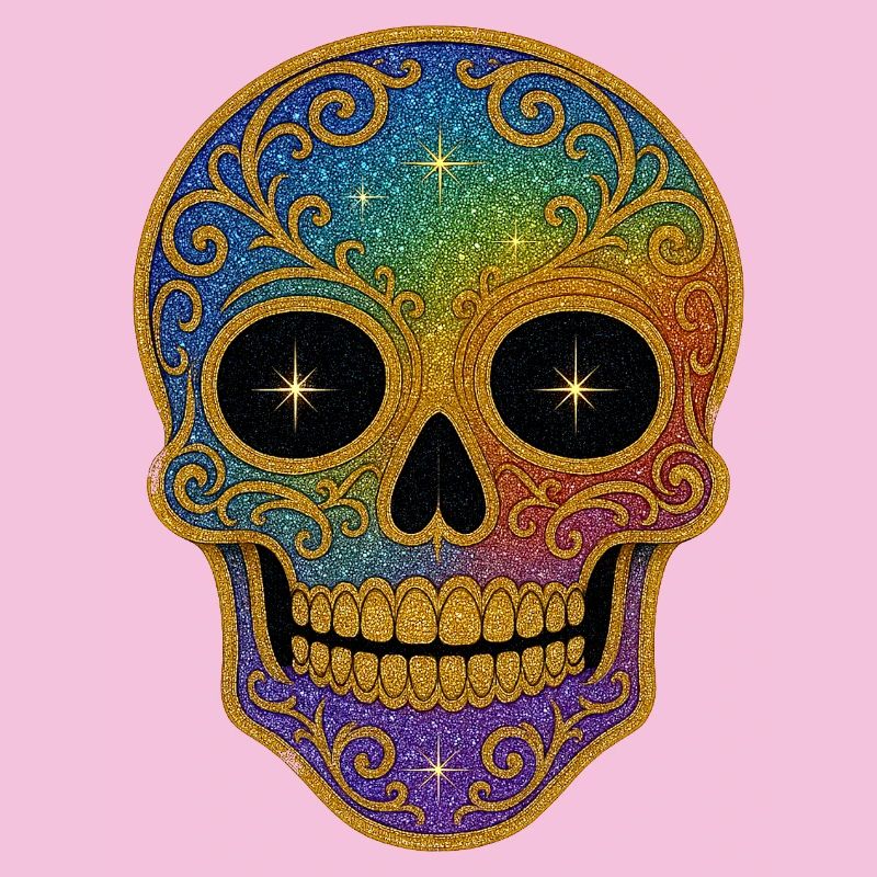 Rainbow Skull Design