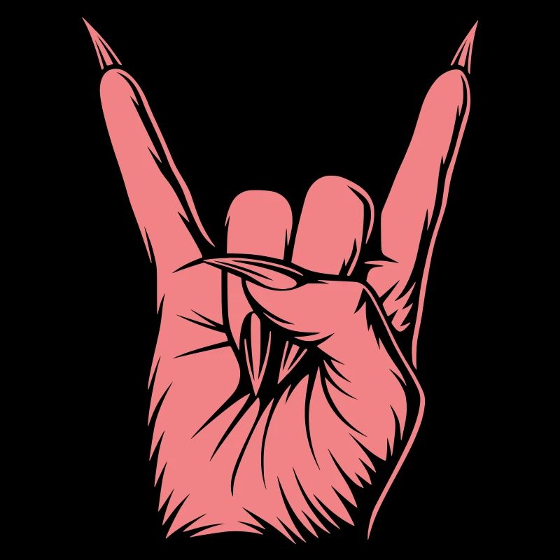 Devil Horns Handzeichen – Rock Metal Symbol