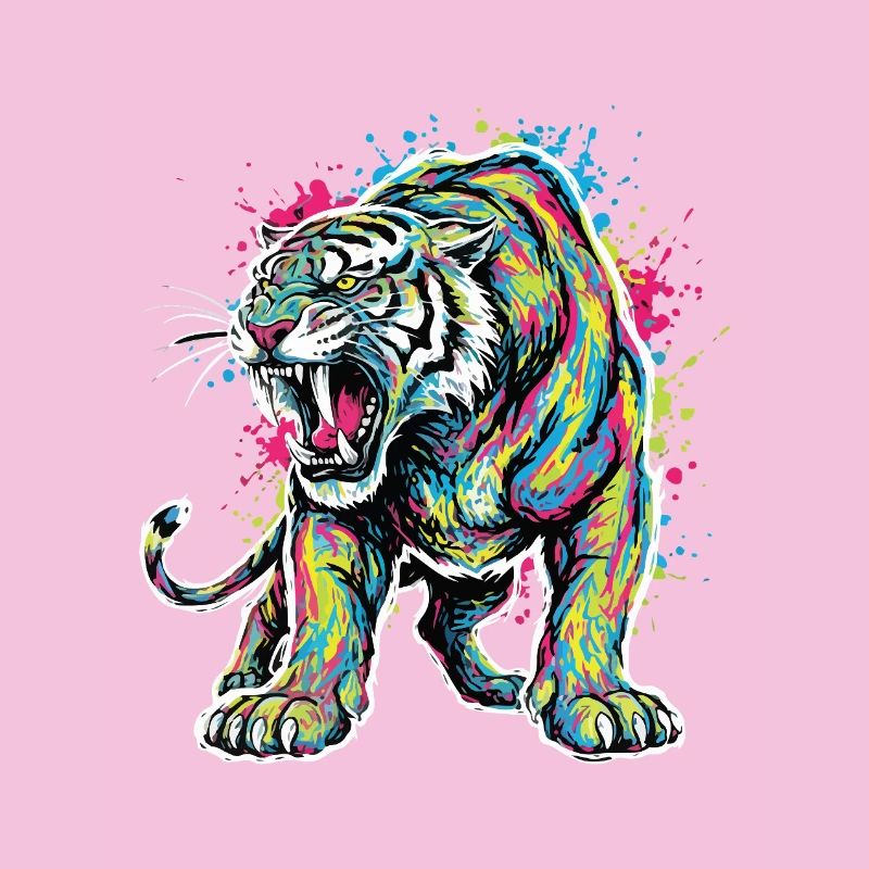 Neon Tiger Artistic Force