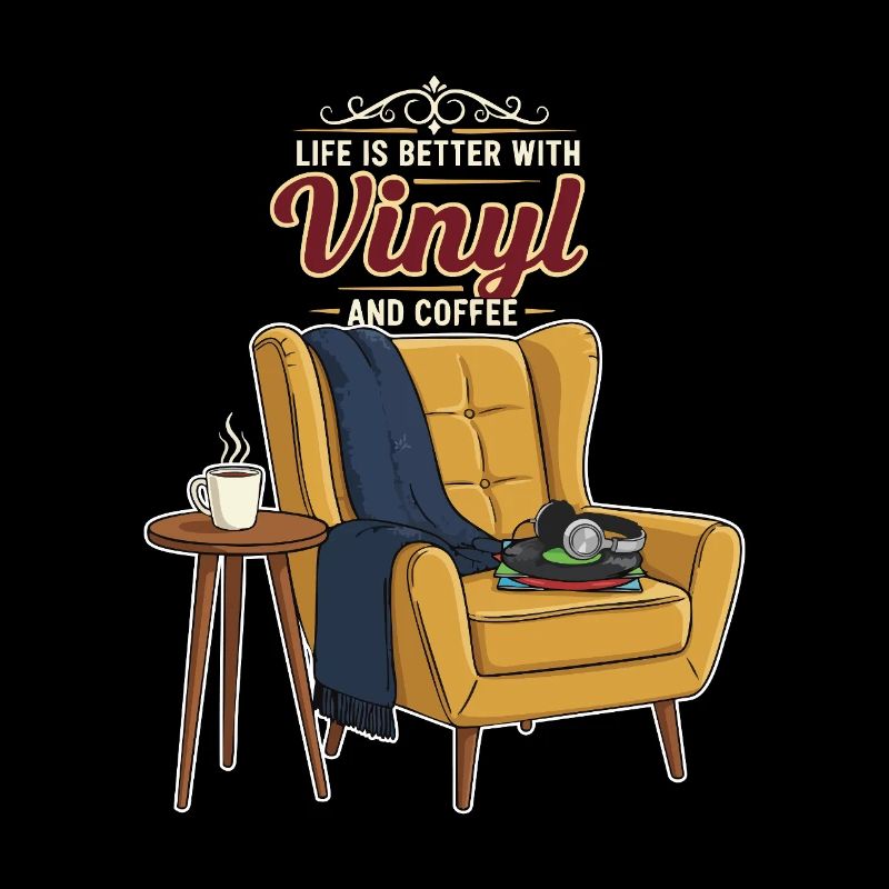 Vinyl Coffee Music Citation Better With Vinyl