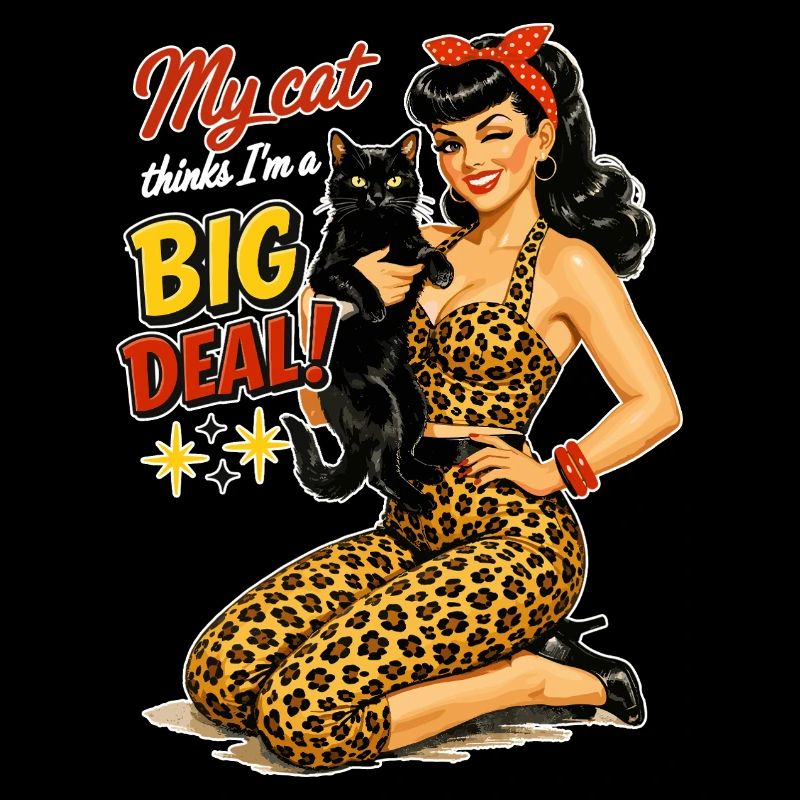 Rockabella & Chat : Mon chat pense que je suis une grande chose