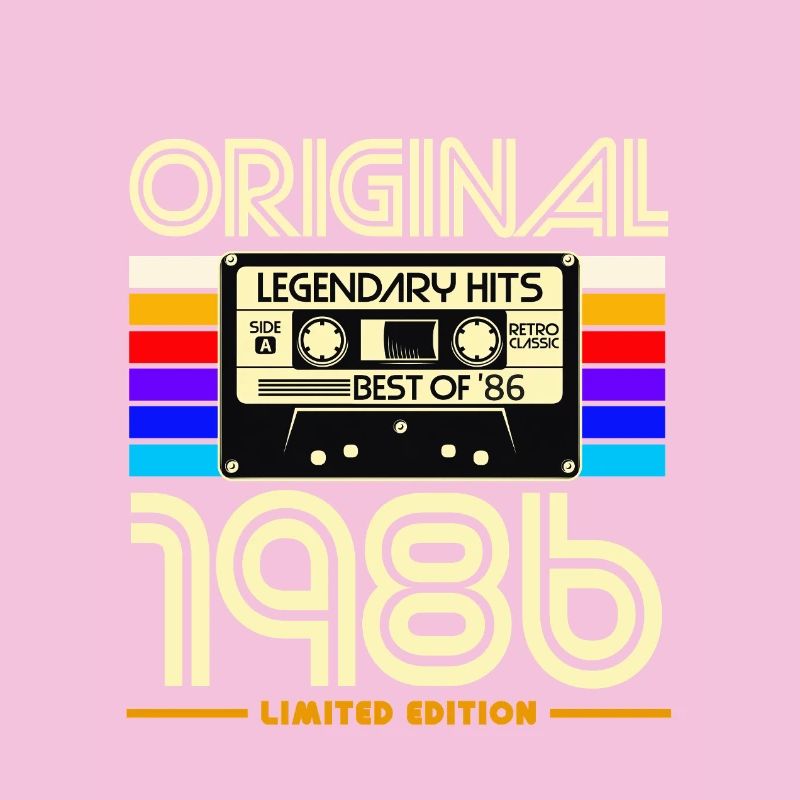 Original 1986 Édition limitée Cassette rétro
