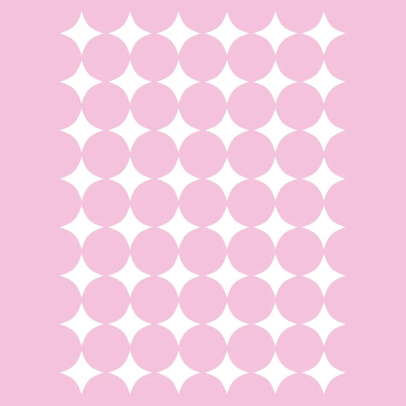 Polka Dot Grid: Bold Black Circles