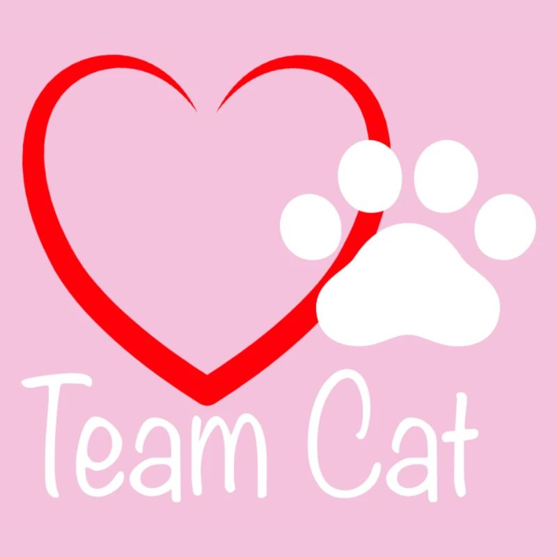 Team Cat mit Herzchen
