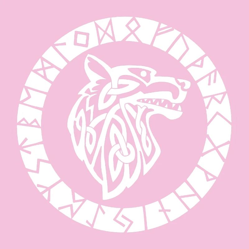 Wikinger-Emblem des Weißen Wolfes