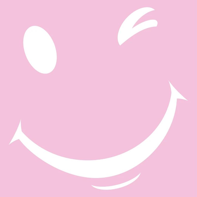 White wink expression
