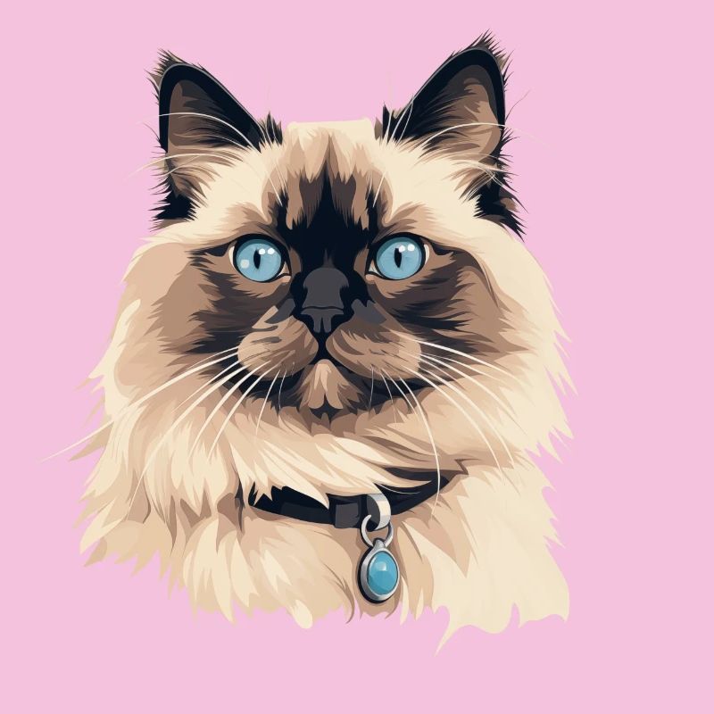 Tête de chat Ragdoll