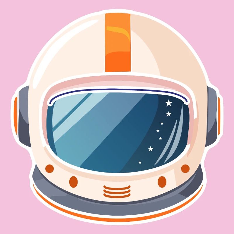 Casque spatial rétro