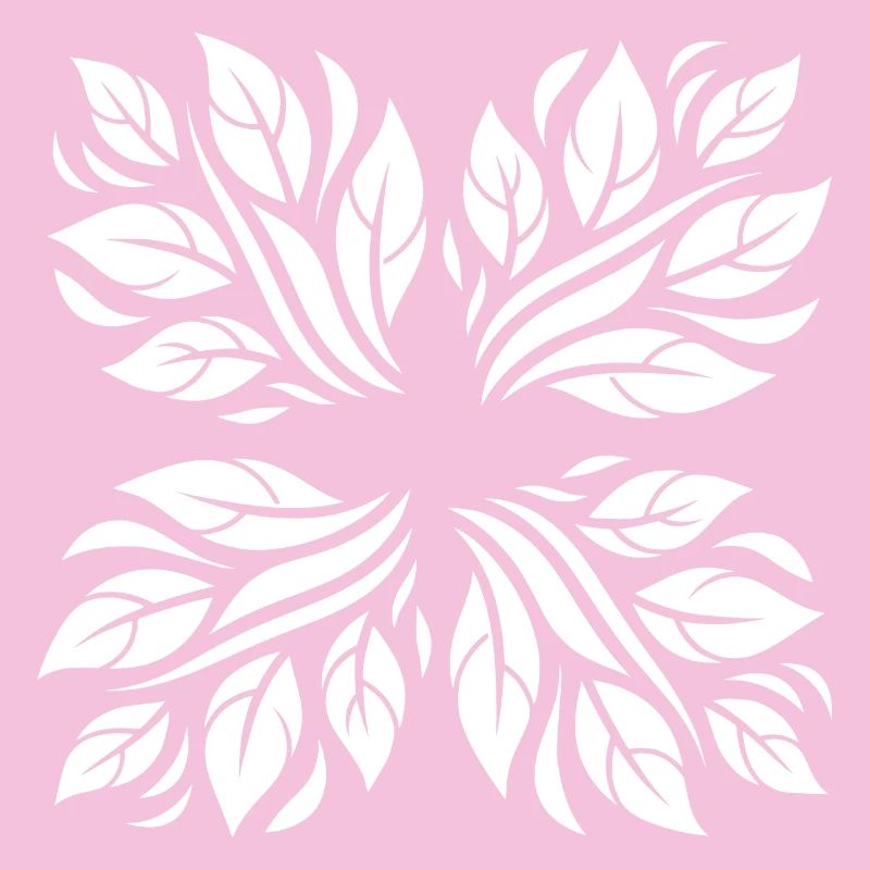 Motif botanique de feuilles