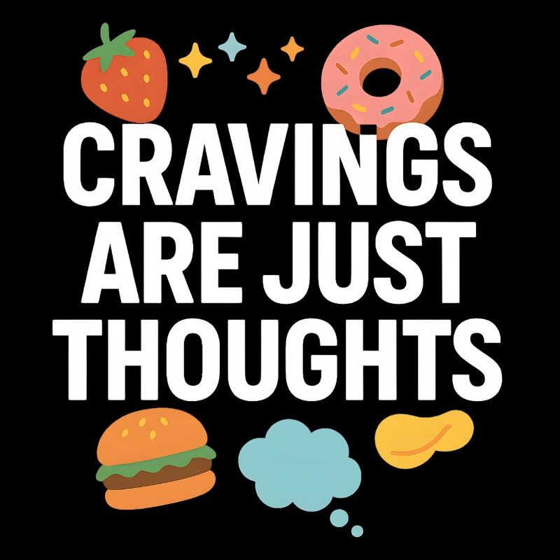 Cravings Are Just Thoughts, Funny Food Lover
