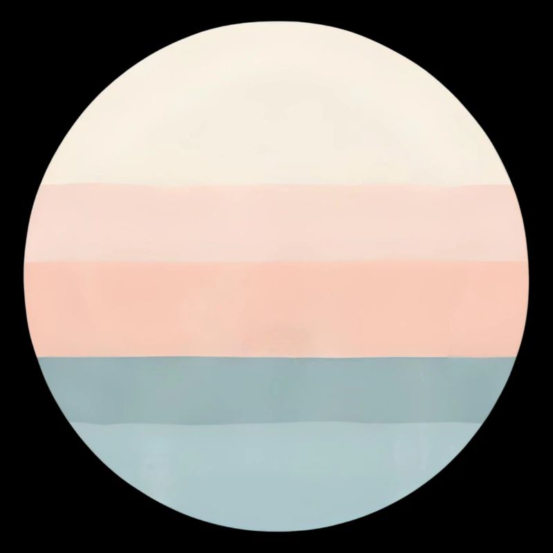 Soft Horizon – Minimalist pastel design for