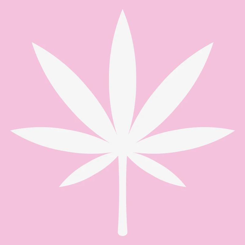 Cannabis / Marijuana / Hemp Leaf (White)