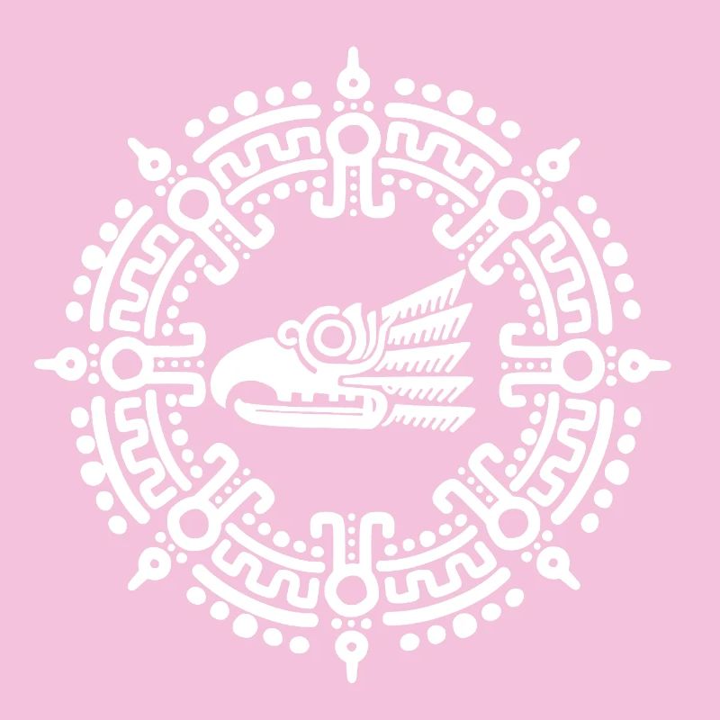 Symbole aztèque blanc