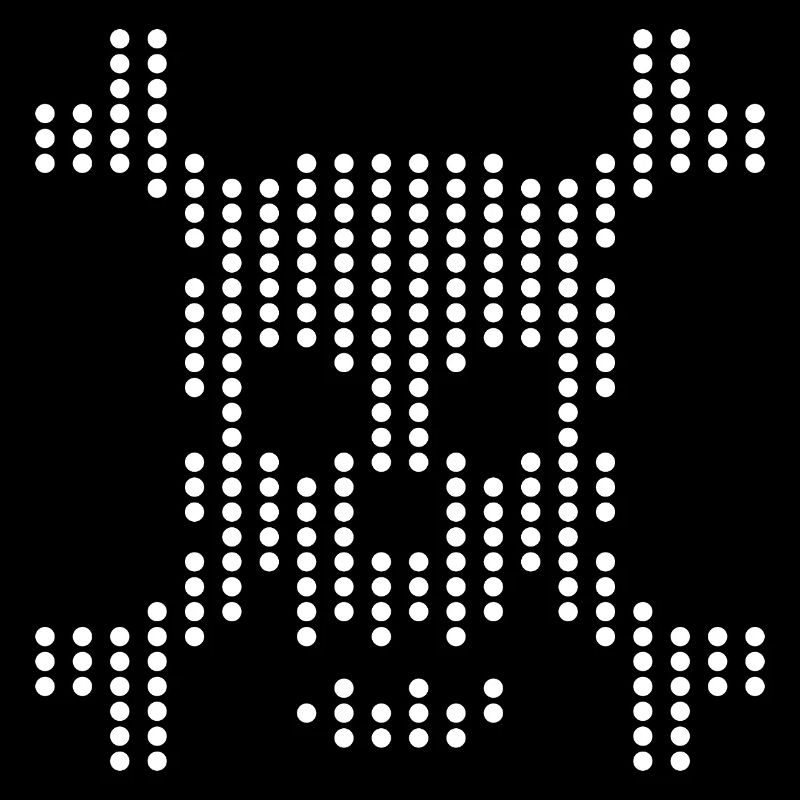 Dotted Skull Halftone