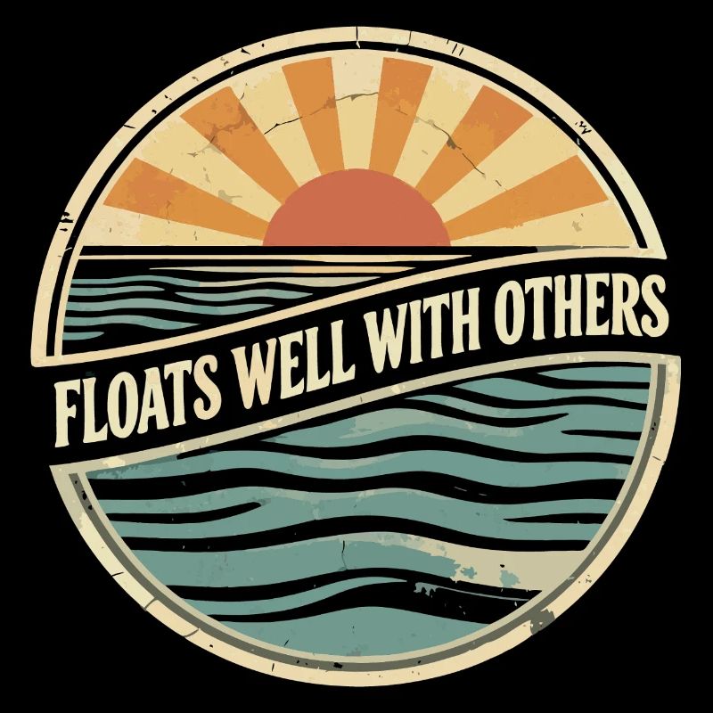 Floats well with others - Summer Humor
