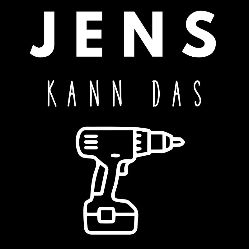 Jens Name Handwerker Werkzeug Akkuschrauber