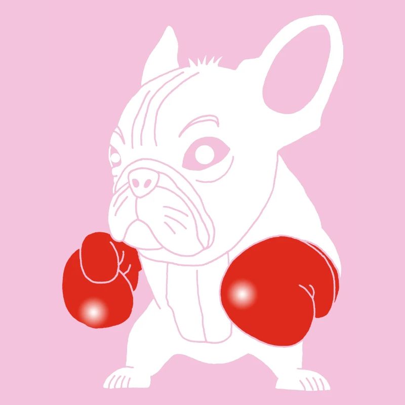 White dog boxer