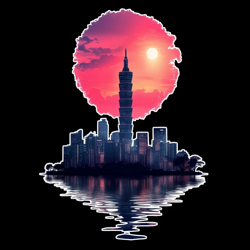 Neon Sunset – Stadt trifft Horizont