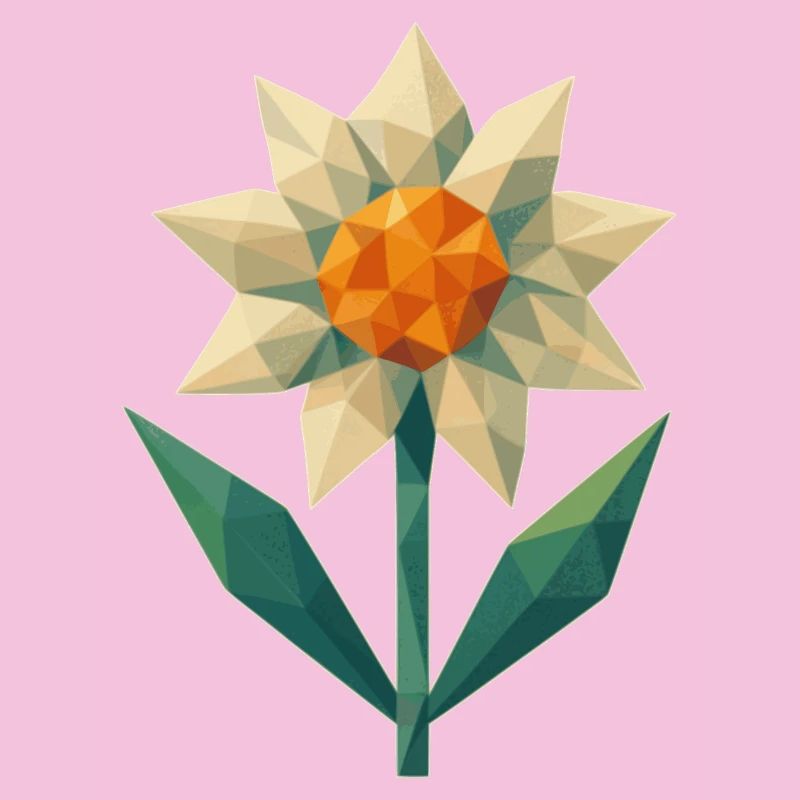 Geometric Flower - Edelweiss