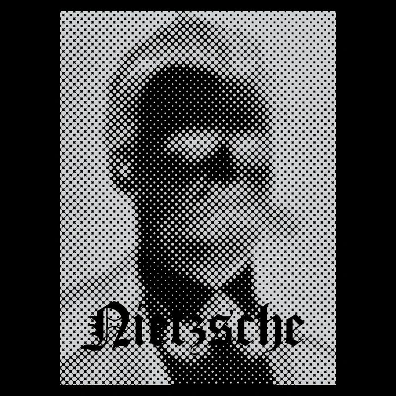 Halftone Philosophical Portrait