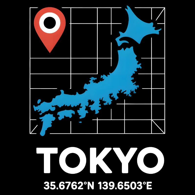 Tokyo Japan Coordinates Reise Motiv