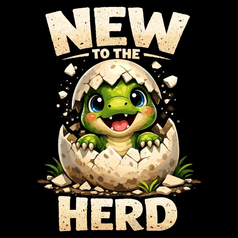 Süßer Baby Dinosaurier – New to the Herd