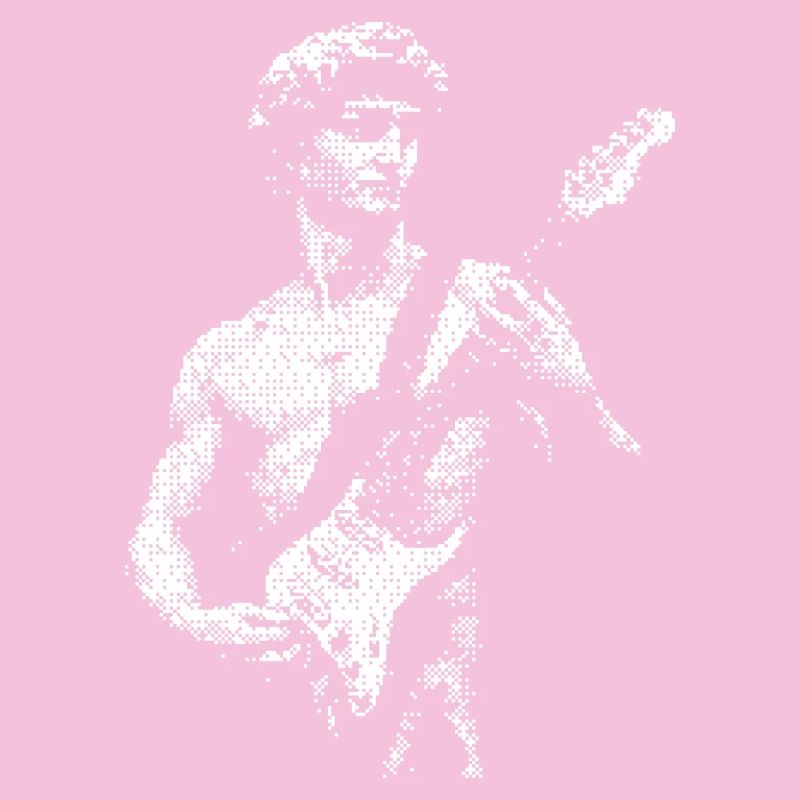 David Statue Michelangelo playing Guitar