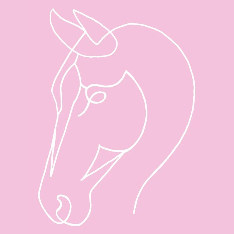 Esquisse du cheval blanc