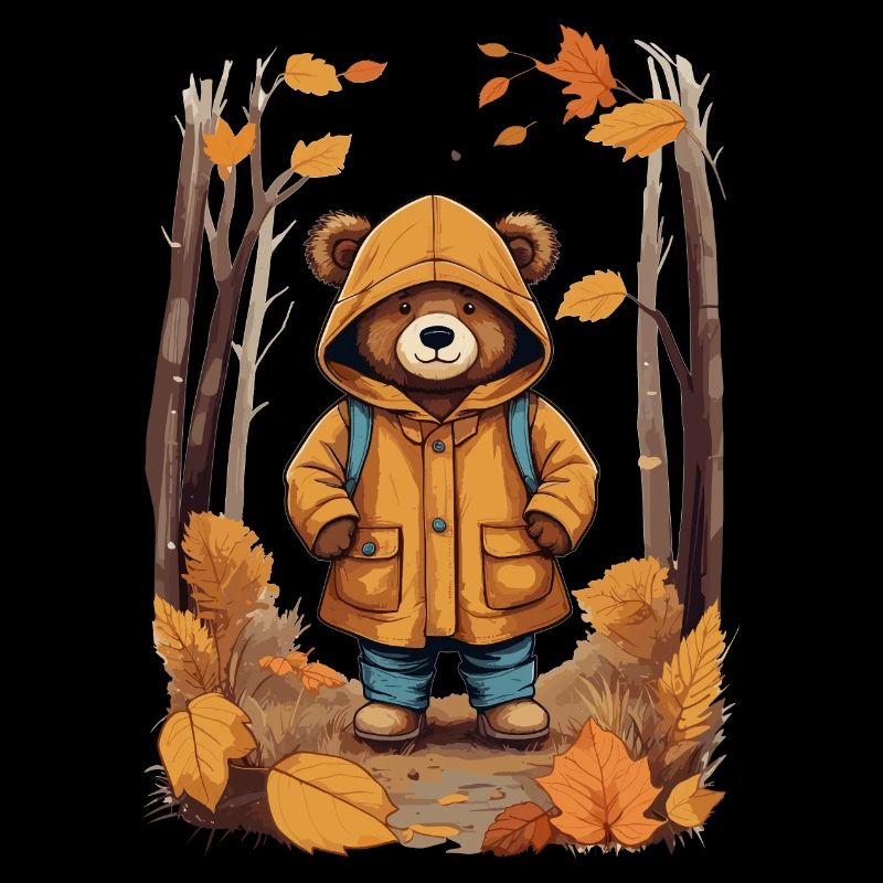 Süßer Bär im Wald