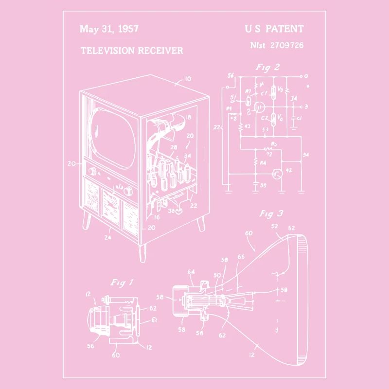 Conception de plan de télévision rétro vintage