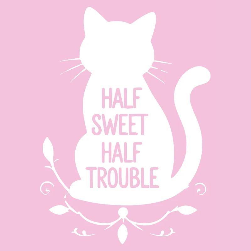 Chat blanc mi-doux mi-trouble
