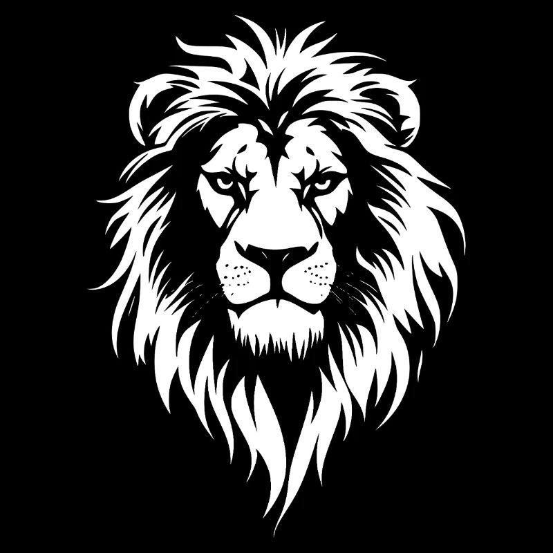 visage de lion tête de lion