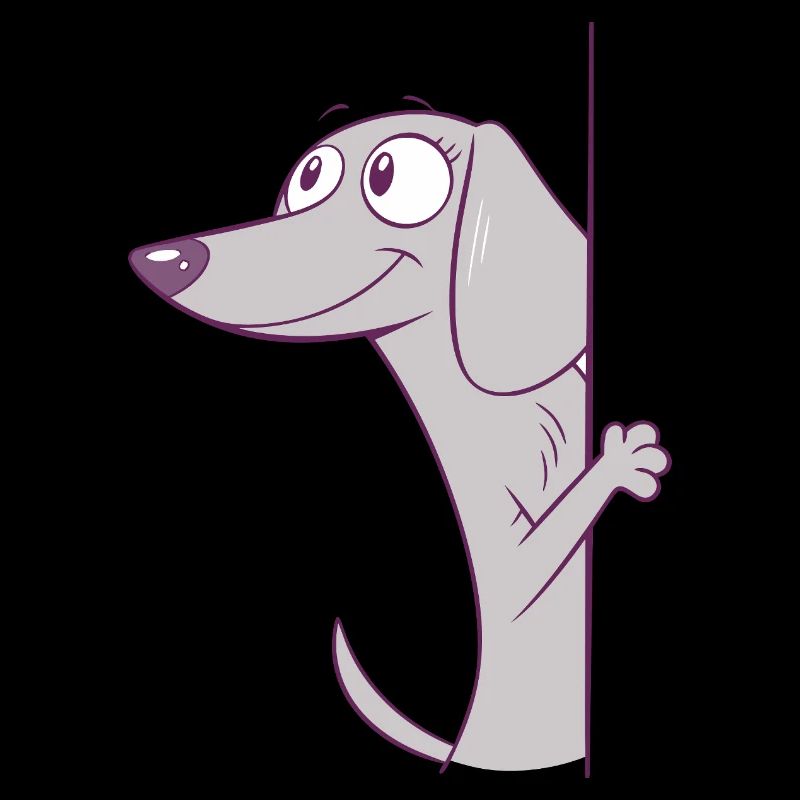 Chiot teckel drôle qui regarde, amoureux des chiots